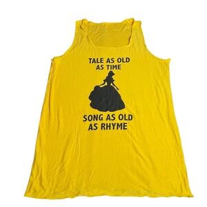 Dream Princess Yellow Tank Beauty and the Beast Tale as Old as Time Graphic S